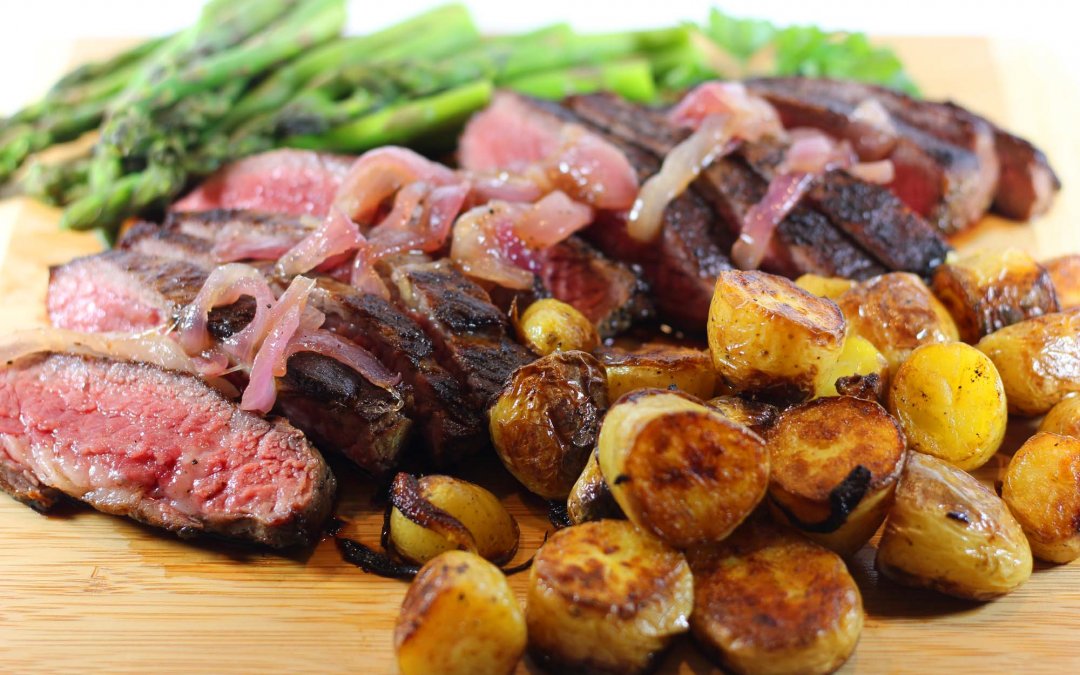 Pan Seared Tri Tip Steak and Red Onion Jam