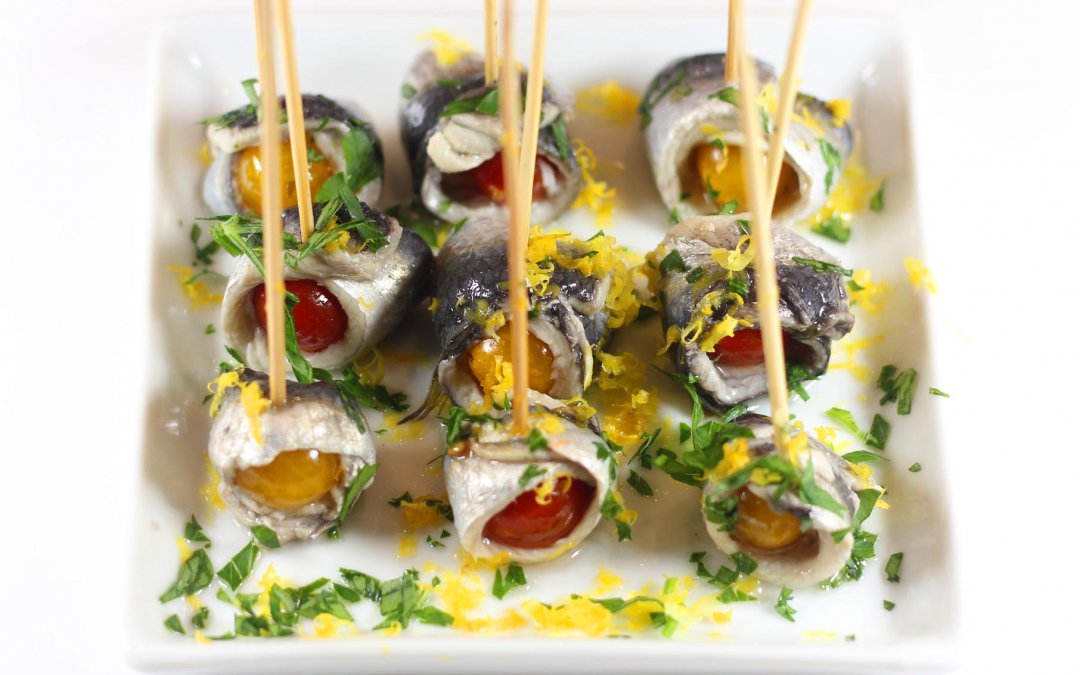 Lemon Zested Stuffed Boquerón