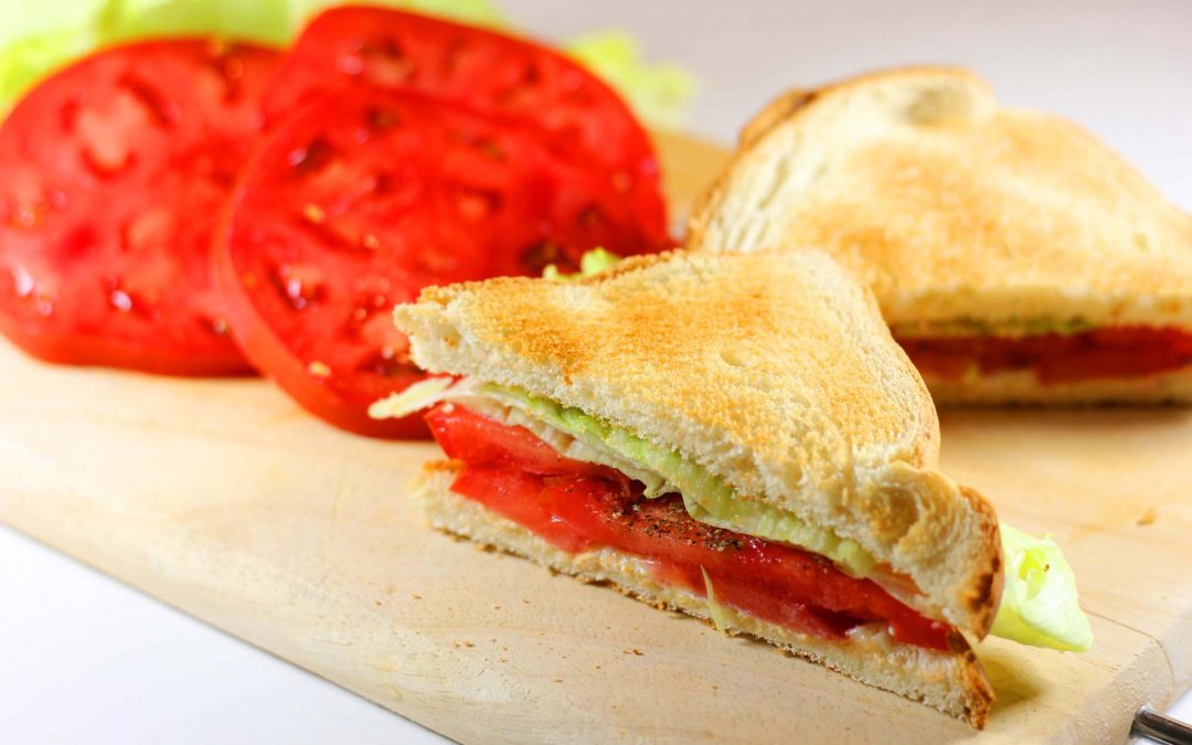 Amazing Tomato, Mayo and Lettuce Sandwiches…
