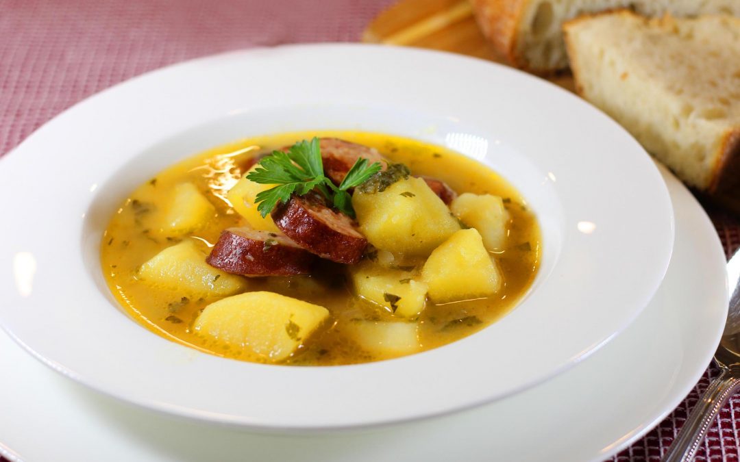 Potato Soup with Smoked Sausage