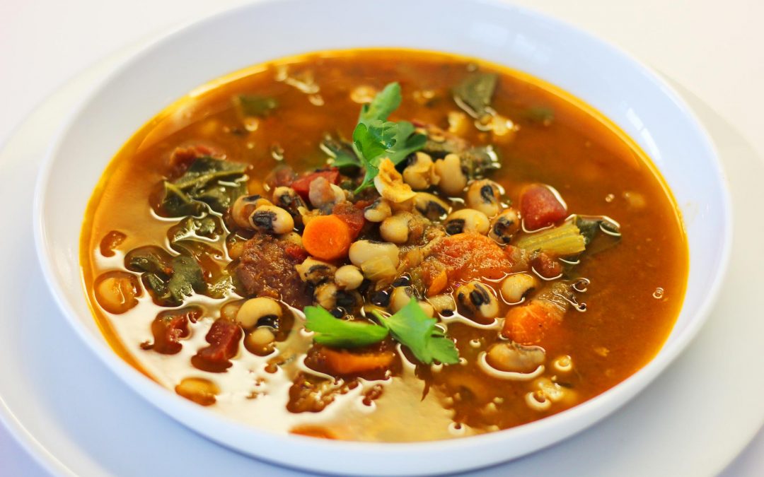 Black Eyed Peas and Collard Greens