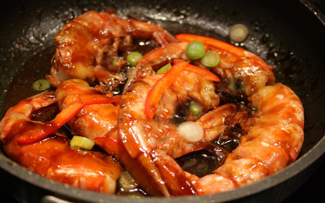 King Prawns with Soy Sauce