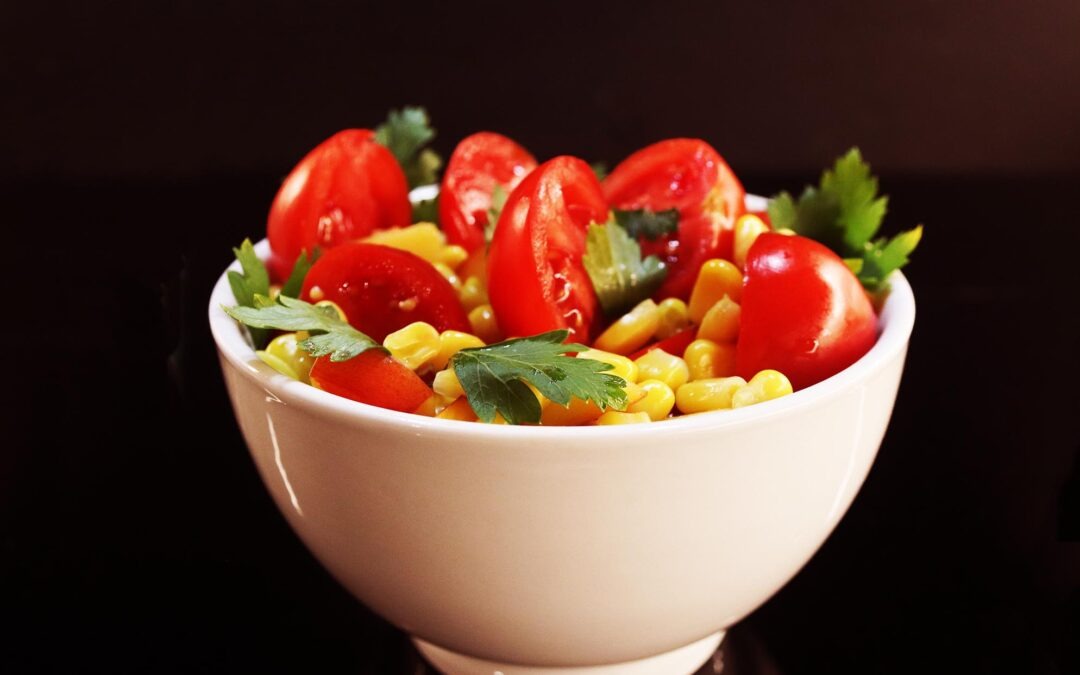 Nectarine, Tomato and Corn Salad