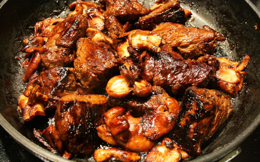 Honey Bourbon Tenderloin Tips