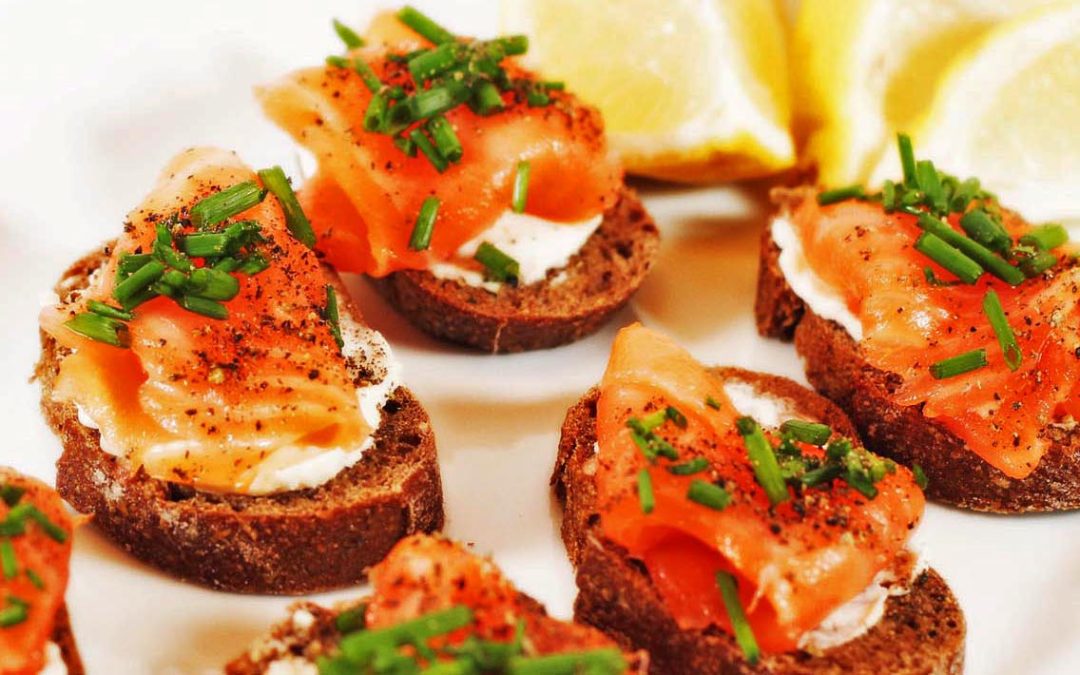 Smoked Salmon on Pumpernickel