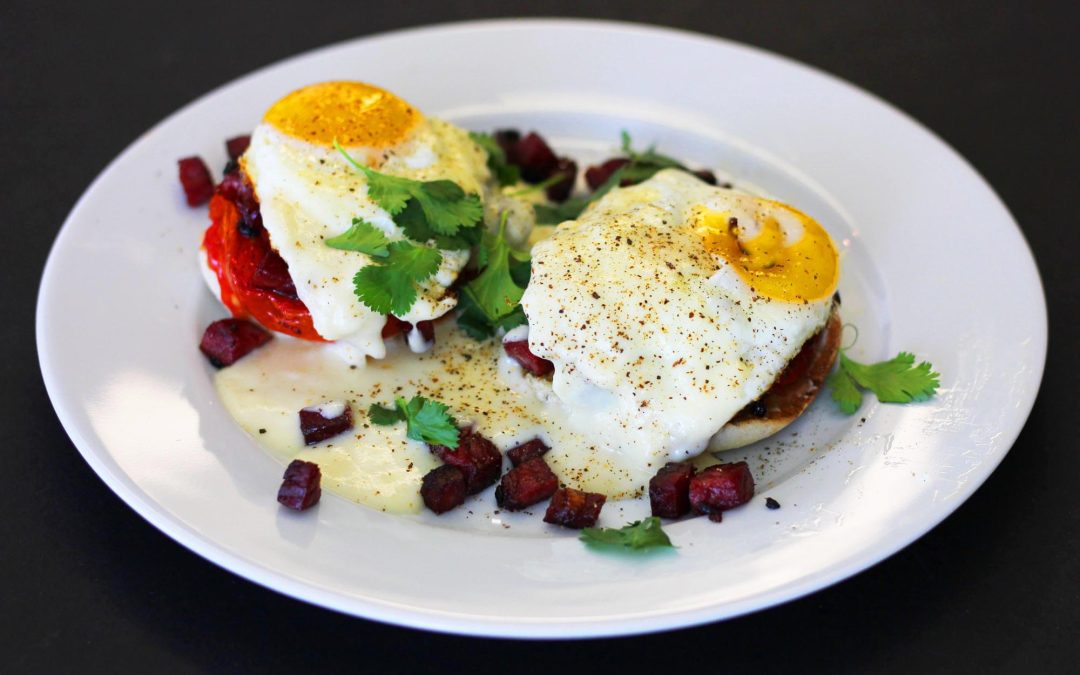 Cheesy Corned Beef Breakfast Sandwich