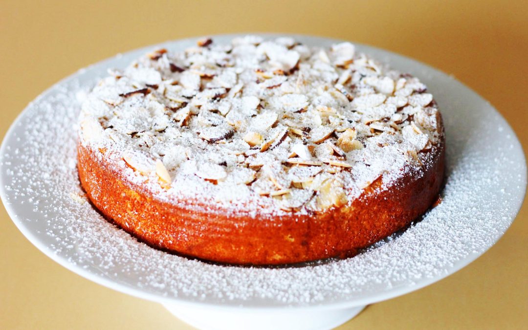 Almond Orange Cake with Orange Caramel Sauce