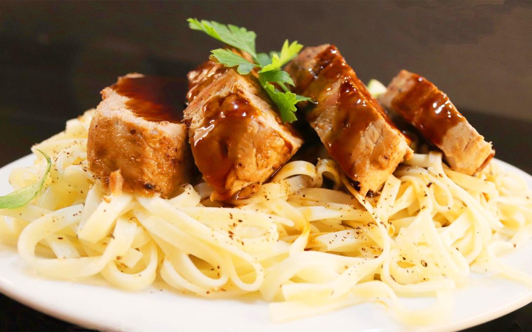 Hoisin Lime Glazed Pork Tenderloin