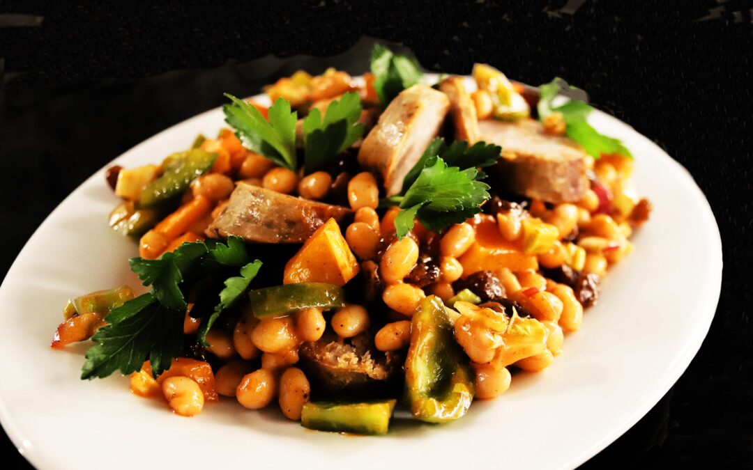 White Bean, Peppers and Sausage Salad