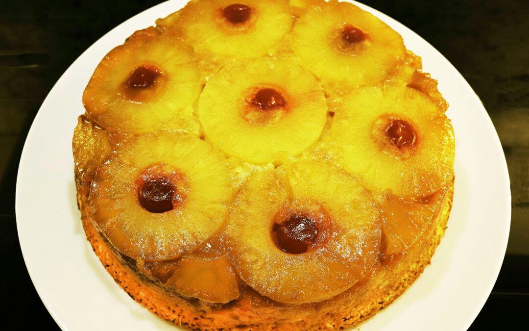 Coconut Lime Pineapple Upside-Down Cake